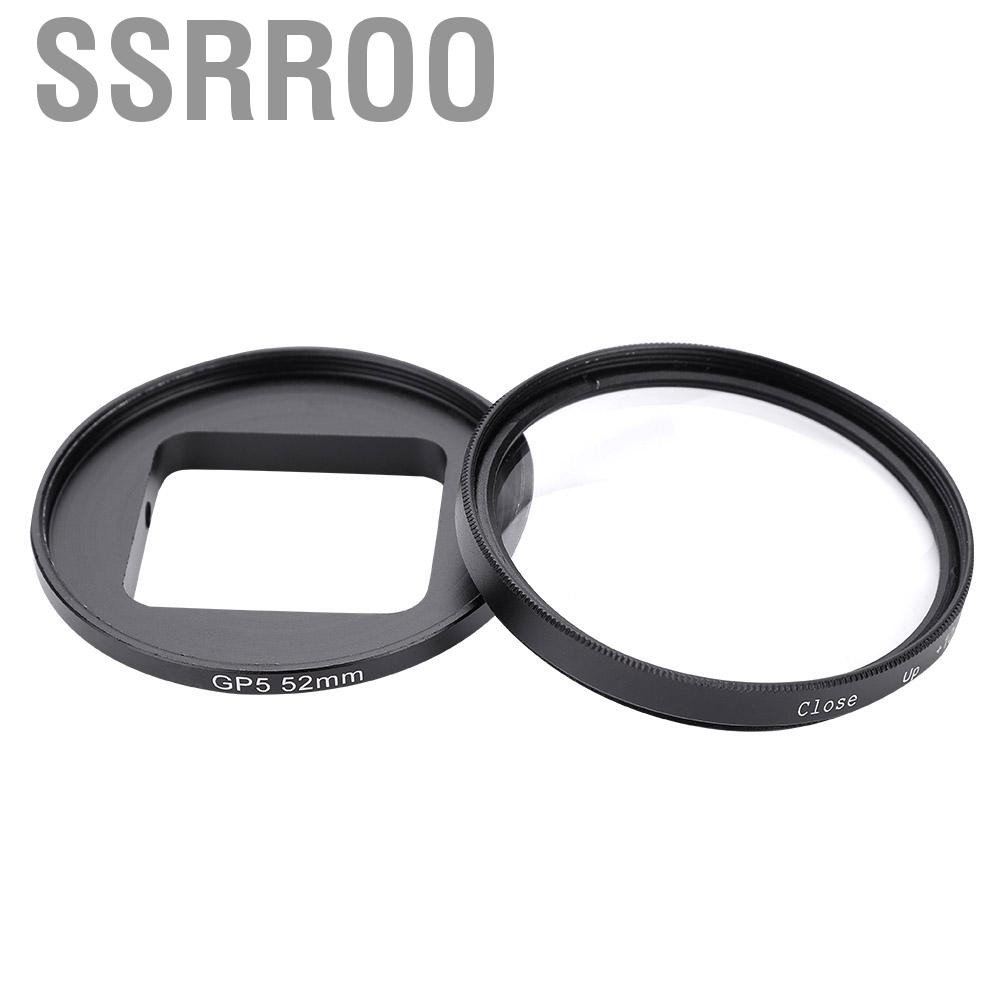 Ssrroo 10X Macro Lens Filter 52mm Close up Micro-camera for Gopro Hero 5/6 Camera