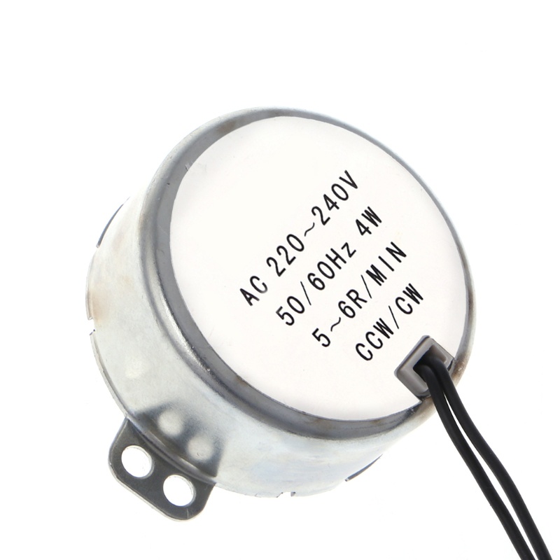 Động Cơ Bánh Răng Đồng Bộ AC 220-240V 4W CW CCW 5-6 RPM