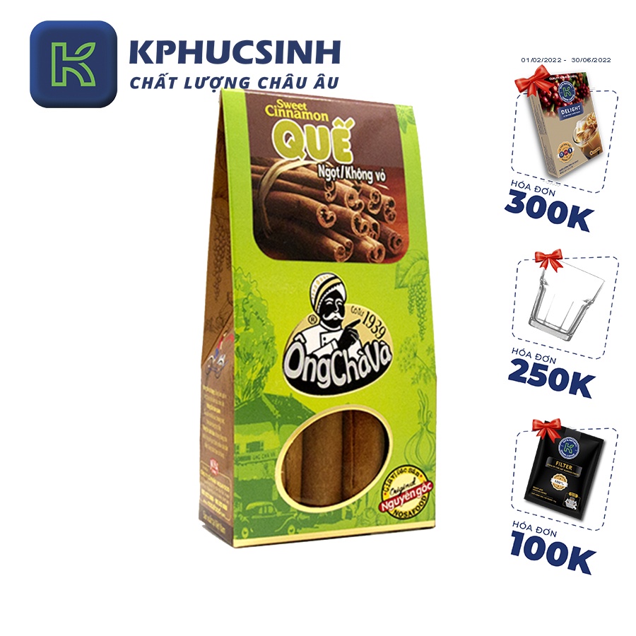 Quế ngọt không vỏ Ông Chà Và 15g KPHUCSINH - Hàng Chính Hãng