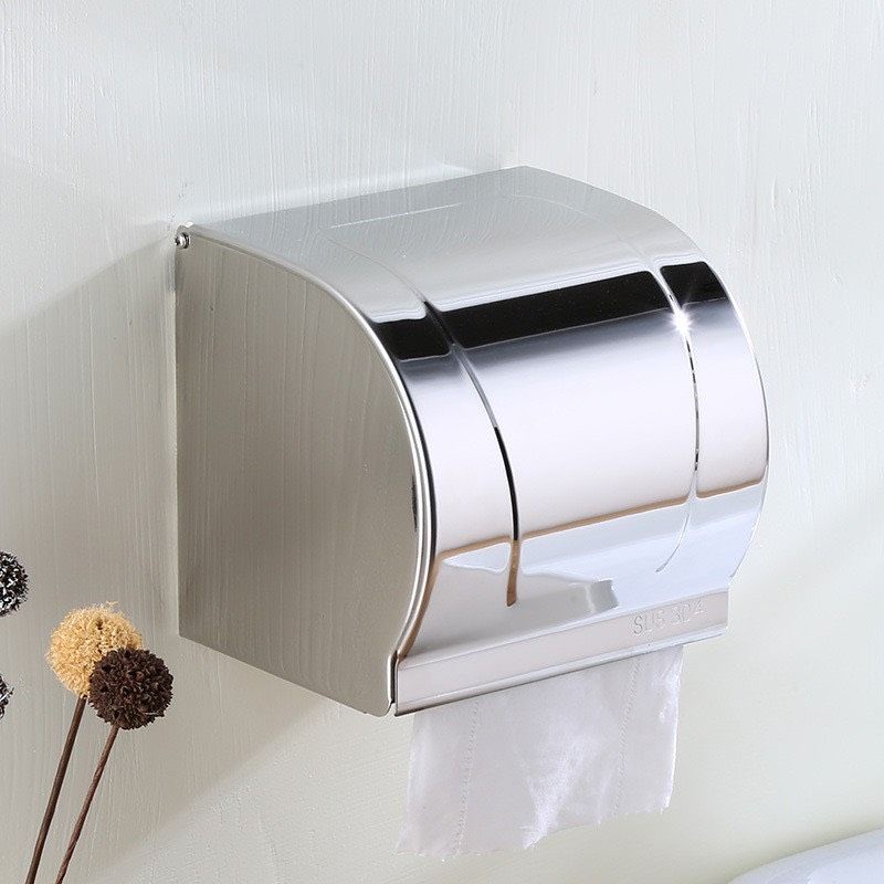 Hộp đựng giấy vệ sinh Inox 304 kín