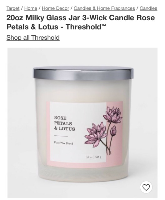 Nến thơm Mỹ Threshold 1 bấc 156gr và 3 bấc 565gr