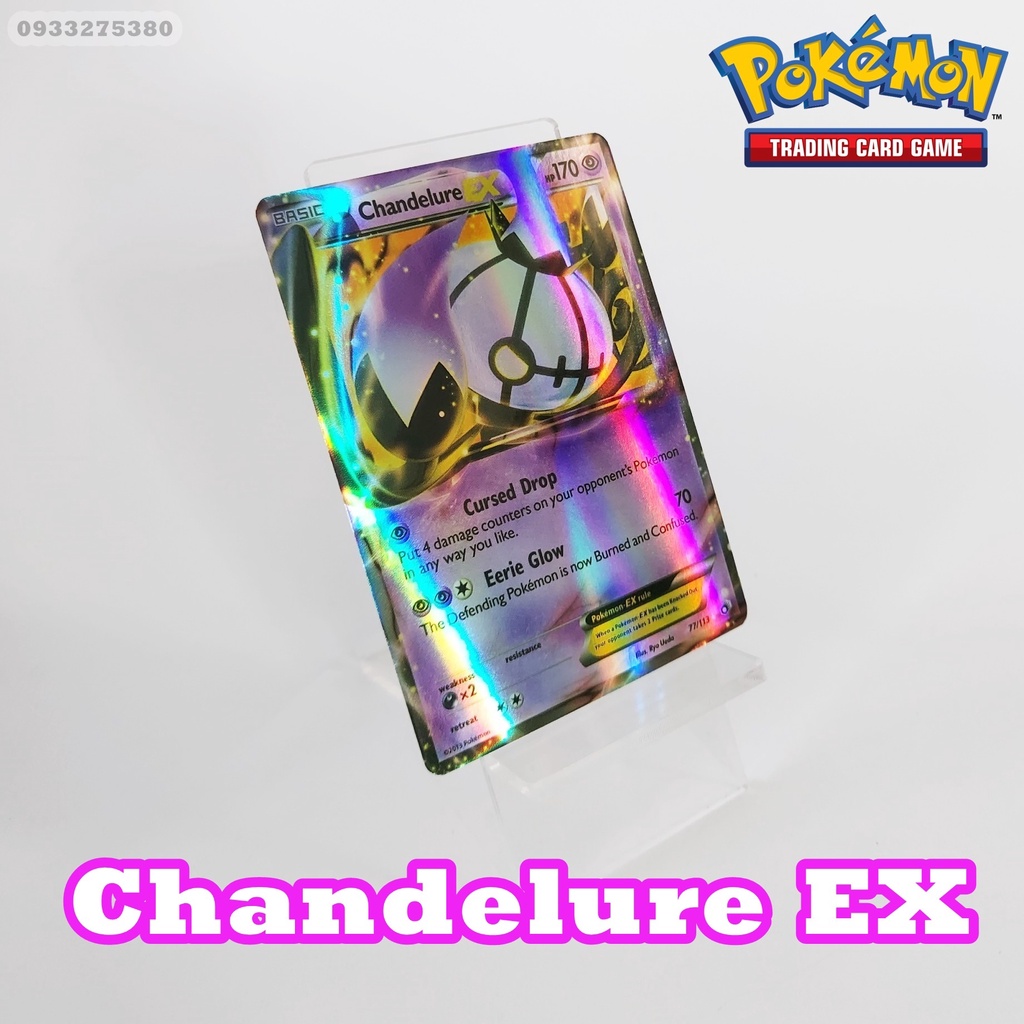 Thẻ bài Pokemon Chandelure EX