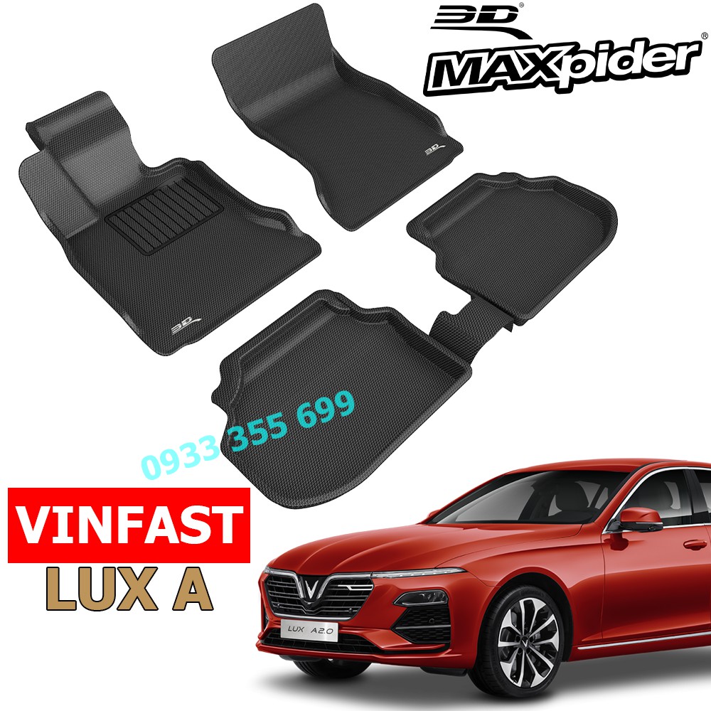 Thảm Lót Sàn VINFAST LUX A 2.0 chính hãng 3D MAXpider KAGU