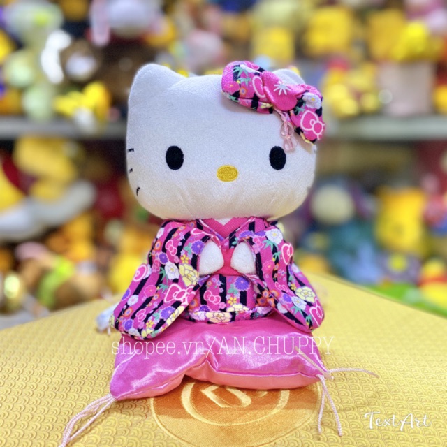Thú bông Hello Kitty Kimono hoa anh đào Sakura- Hàng Nhật chính hãng