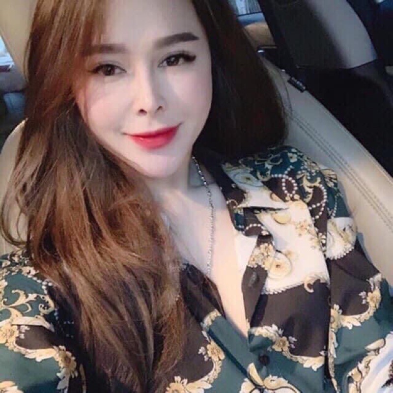 [FREESHIP - HÀNG LOẠI 1] ÁO SƠ MI LỤA XANH SIÊU XINH
