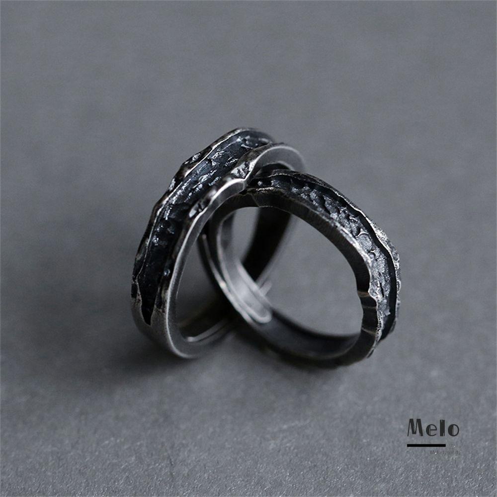 Nhẫn đeo tay bằng thép không gỉ phong cách vintage thời trang cho nam và nữ