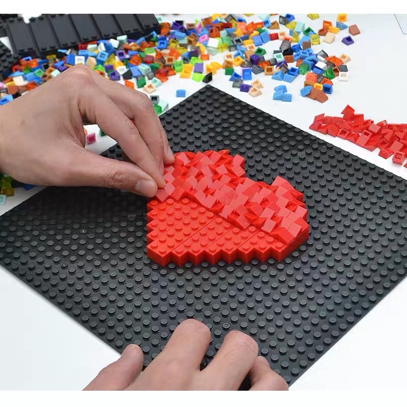 Món quà sinh nhật handmate lego đồ lưu niệm sinh nhật kỉ niệm tình yêu valentine bằng lego trái tim quà tặng bạn gái