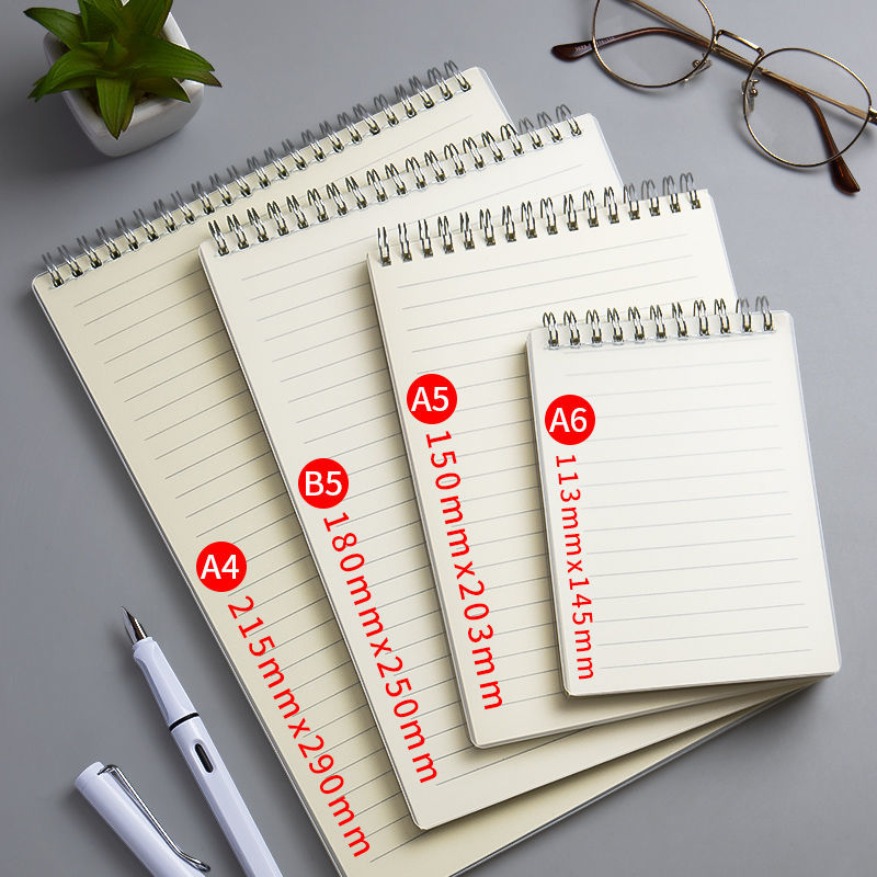 Sổ Tay Khổ A5 Họa Tiết Kẻ Ô Vuông Đơn Giản Có Đèn Led Cho Sinh Viên