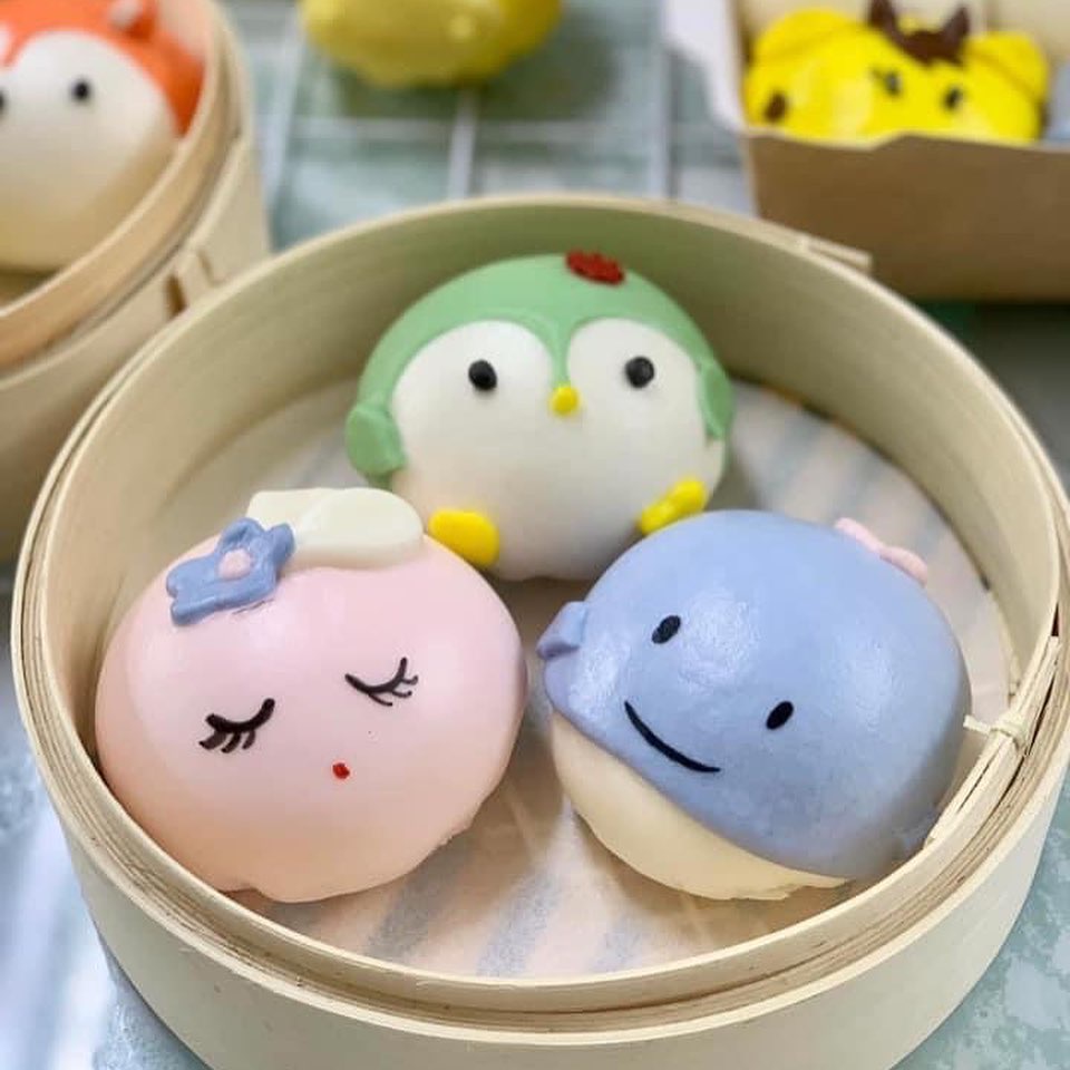 Bánh bao hình thú cute