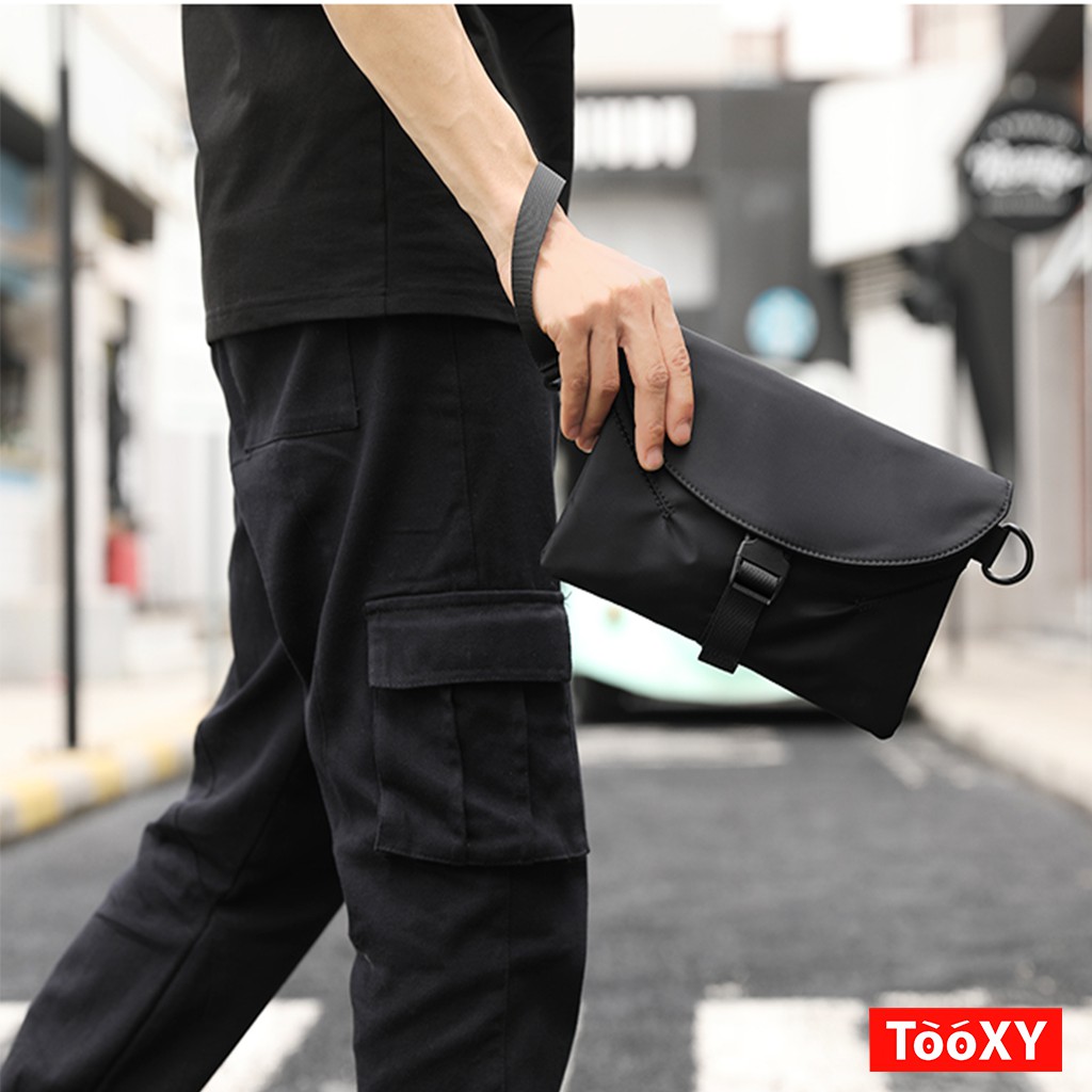 Túi đeo chéo nam thời trang Vải Dù Polyester chống nước - Bumbag Clutch cầm tay