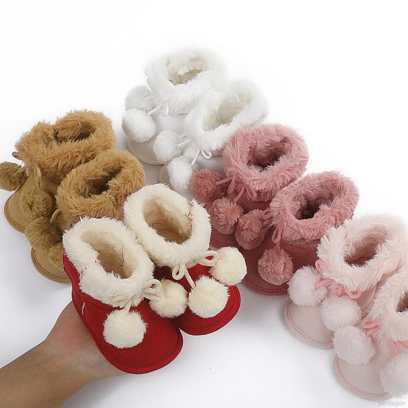 Giày Bốt Tập Đi Chất Liệu Cotton Thiết Kế Đáng Yêu Dành Cho Em Bé