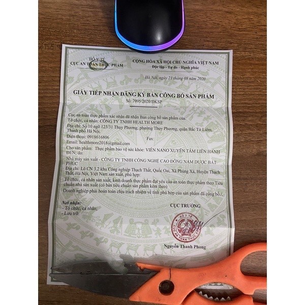 Hộp Nano Xuyên Tâm Liên Hành Đen - 30 Viên