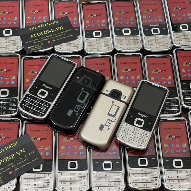 Điện thoại 4 sim chính hãng hope k69, nhỏ gọn nhiều tính năng, có giả giọng nói