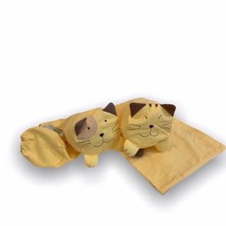 Vỏ set gối mèo lớn hikosen cara