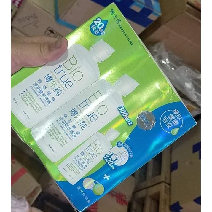 Nước Ngâm Lens BIO TRUE - hãng BAUSCH &amp; LOMB date 20/08/2022