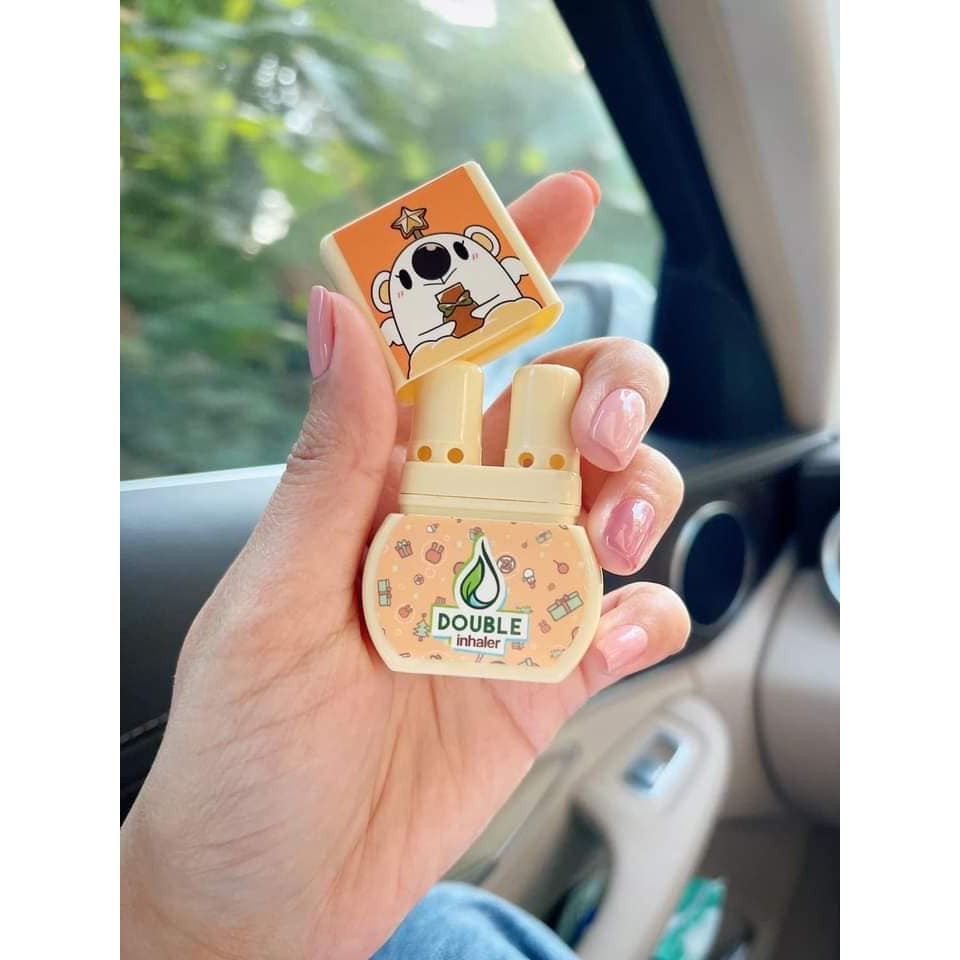 Dầu Hít Mũi 2 Đầu Thảo Dược Double Inhaler Thái Lan