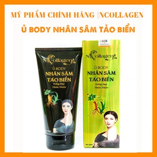  Ủ Trắng Body Nhân Sâm Tảo Biển N.COLLAGEN  Giúp kích thích trắng nhanh làn da đen da mau hấp thụ kem  