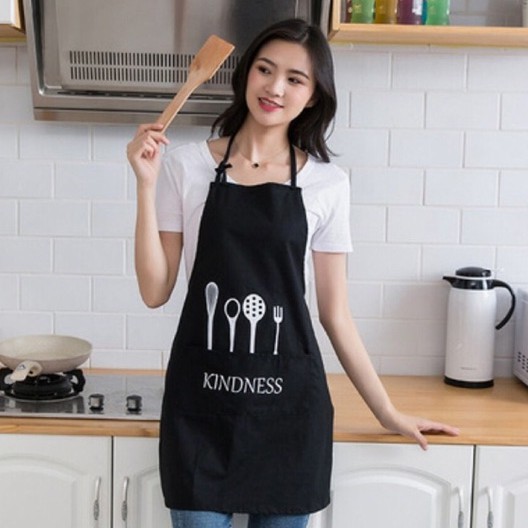 (Có clip) Tạp dề KINDNESS vải Oxford chống mọi vết bẩn