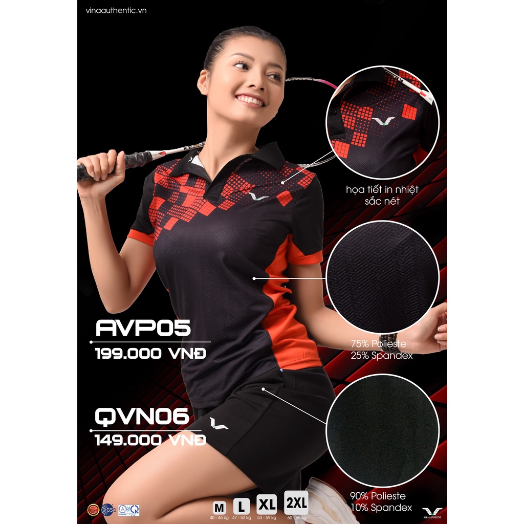 Set bộ thể thao nữ CẦU LÔNG badminton cao cấp, chất lượng, chuẩn form, hàng chính hãng