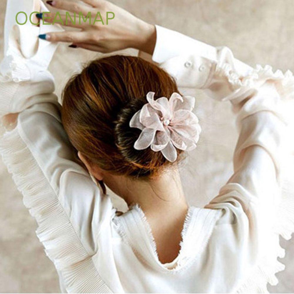 Cài tóc gắn hoa và ngọc trai chất lượng cao