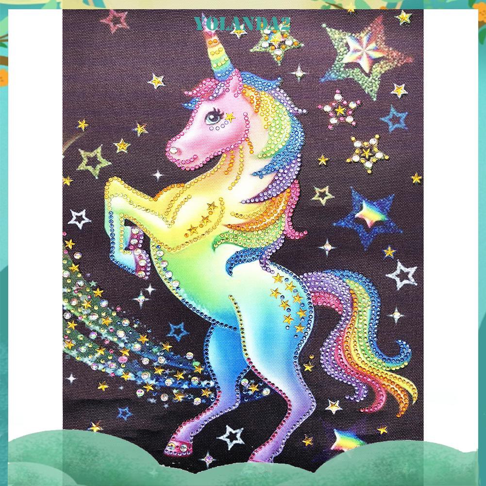 Bộ Tranh Đính Đá 5d Tự Làm Hình Chú Ngựa Độc Đáo