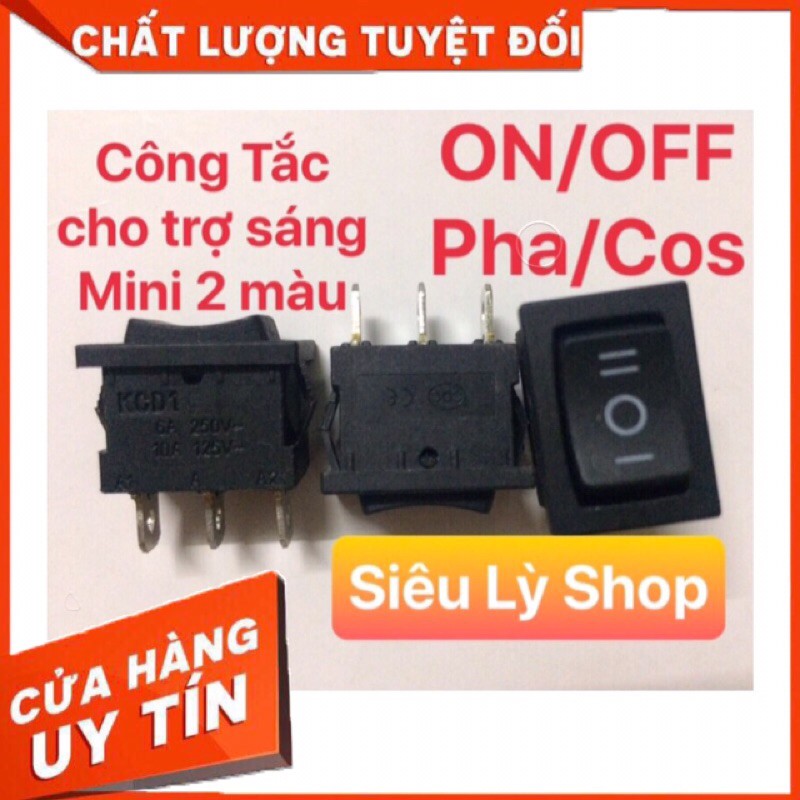 Công tắc bập bênh KCD1-103 6A-250V 3 chân 3 chế độ (ON-OFF-ON)