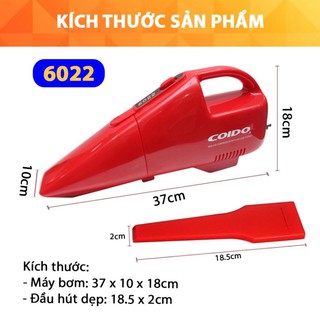 Máy hút bụi kiêm bơm lốp ô tô coido 6022 - ảnh sản phẩm 3