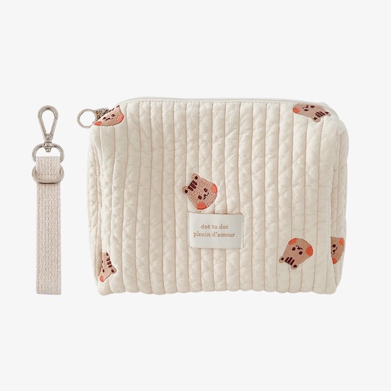 Túi thêu hoạ tiết đựng đồ cho bé, túi treo xe đẩy phong cách Hàn Quốc