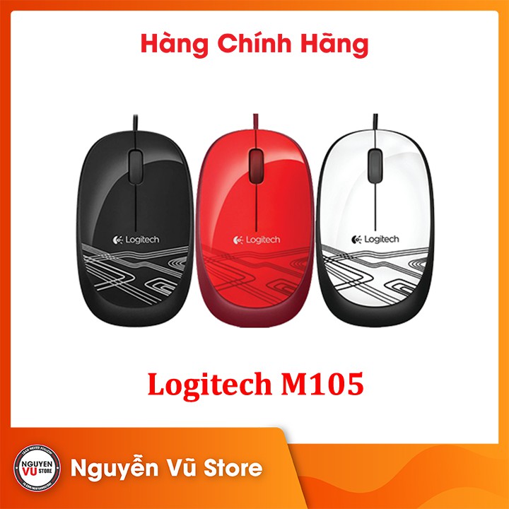 Chuột có dây LOGITECH M105 - Hàng Chính Hãng