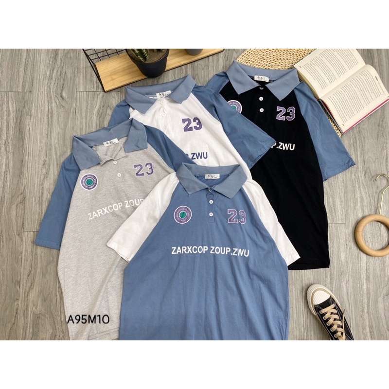 Áo thun polo form rộng hàng quảng châu dày đẹp