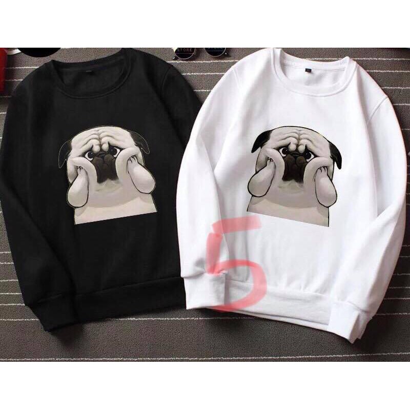 ÁO NỈ CỔ TRÒN IN HÌNH NGỘ NGHĨNH NHIỀU MẪU | BigBuy360 - bigbuy360.vn