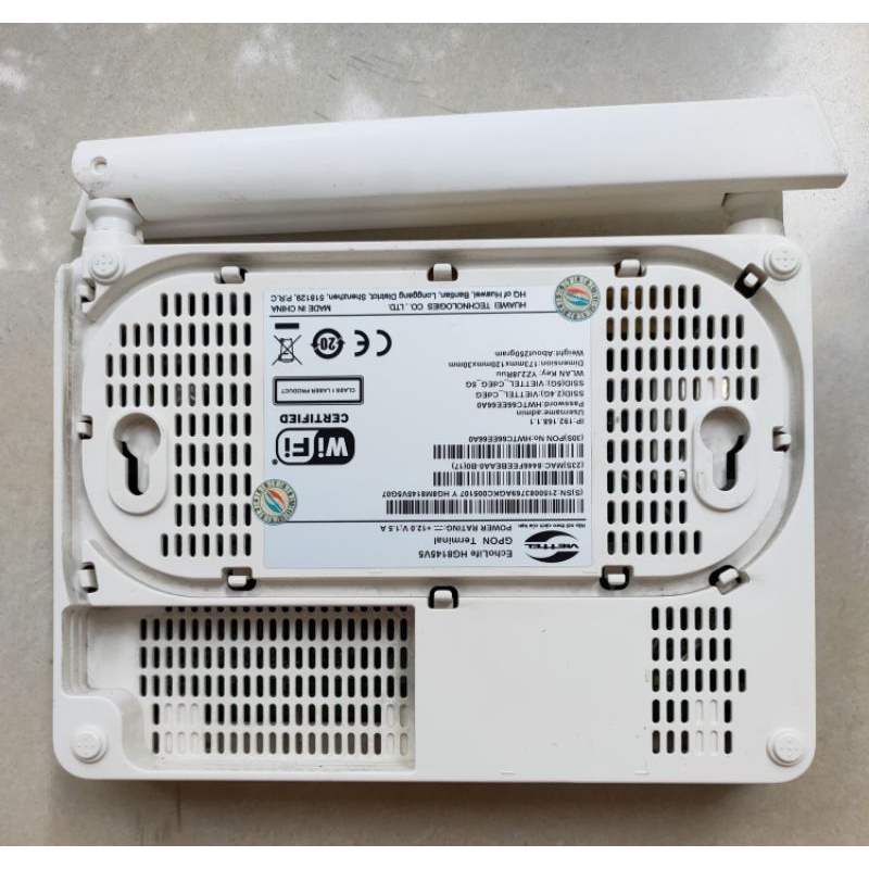 Modem GPON Viettel  HG8145V5 phát wifi 2 băng tần, chuẩn GPON, thay modem chính, Bridge Mode hoặc Converter.