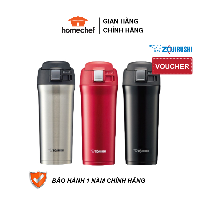 Bình giữ nhiệt inox Zojirushi 480ml, an toàn sức khỏe, thương hiệu Nhật Bản chính hãng SM-YAF48, sản xuất Thái Lan