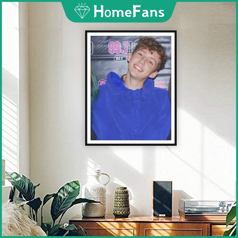 Bộ Tranh Đính Đá 5D Tự Làm Hình Ca Sĩ Troye Sivan 40x50cm Trang Trí Nhà Cửa