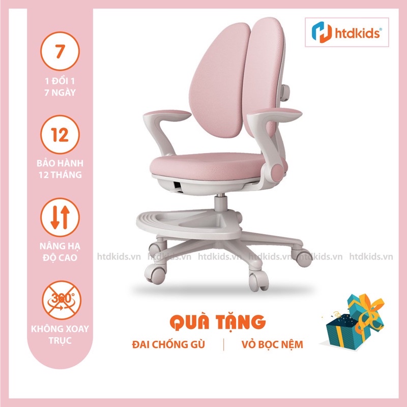 (CHÍNH HÃNG BABUNUO) Ghế ngồi học chống gù lưng giúp con có tư thế ngồi lành mạnh chuẩn khoa học FQ-9, FQ-8 - HTD