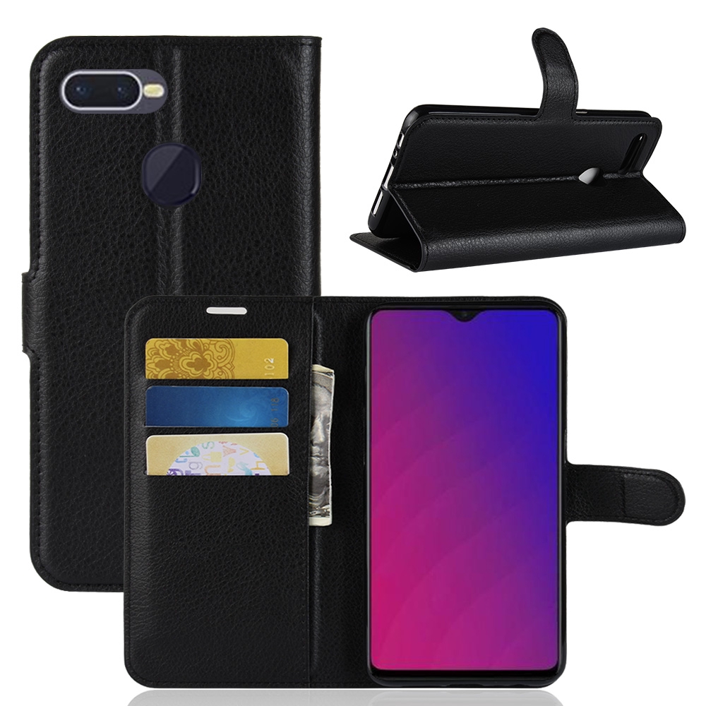 Bao da điện thoại dạng ví trơn bóng cho dòng OPPO F9 / F9 Pro | BigBuy360 - bigbuy360.vn