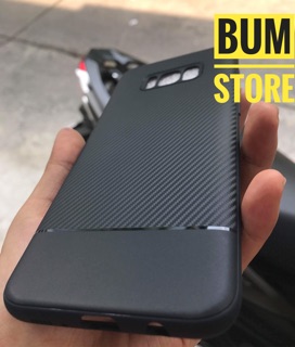 SAMSUNG GALAXY S8/S8 PLUS - ỐP CAO SU VÂN CARBON