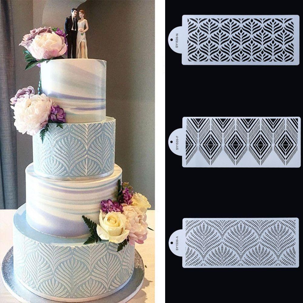 Khuôn Làm Bánh Quy / Kẹo Đường Họa Tiết Ren Lúa Mì 1 Độc Đáo DIY