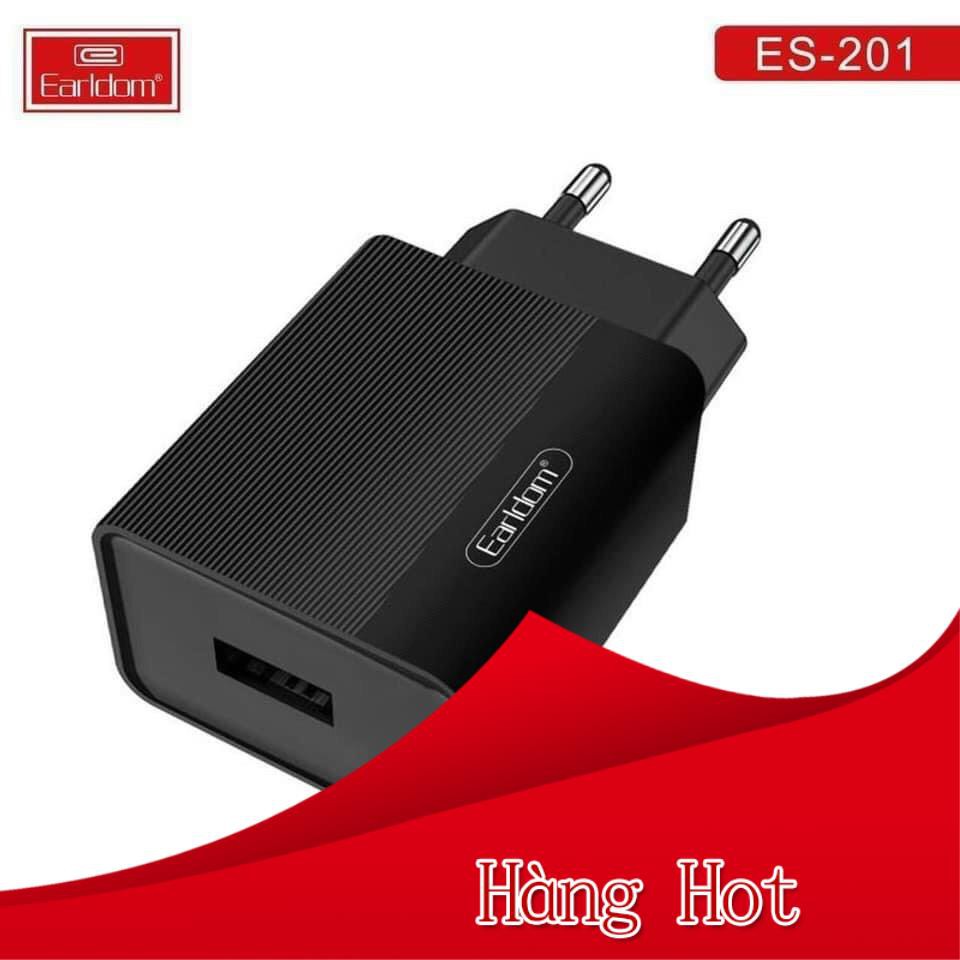 Cốc sạt nhanh samsung iphone ipad ES201, củ xạc cổng usb, cóc sạc nhanh 2.1A dùng các loại dây cáp E