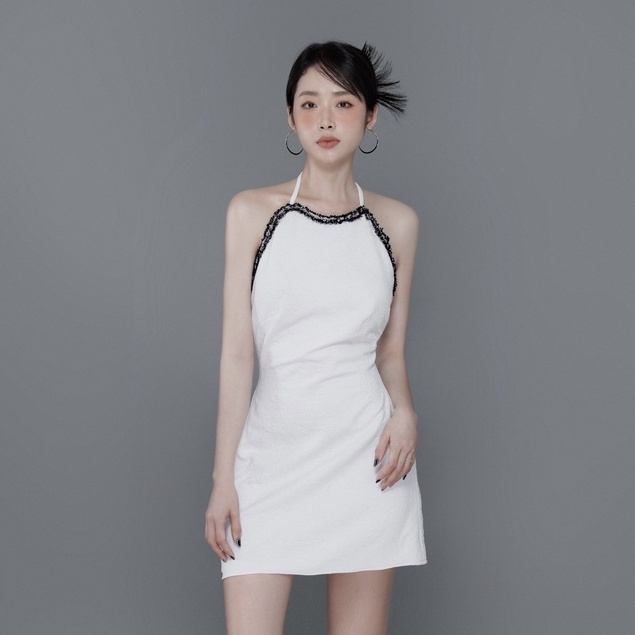Đầm Body Sexy Hở Lưng Hở Eo Váy Ôm Cổ Yếm Hở Vai Cột Dây Quyến Rũ Sang Chảnh, Mã SS16 - Thiết Kế Độc Quyền Bởi Seeshe