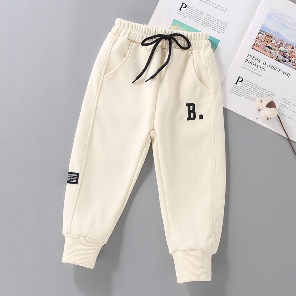 Quần Nỉ Bông Thêu Chữ Cho Bé Trai, Quần Dài Thu Đông Cho Bé Chất Nỉ Bông Cao Cấp Từ 7-28kg - LILA KIDS