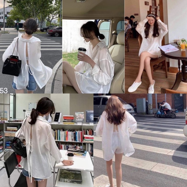 Áo Kiểu ROSI SHIRT tay dài style năng động thanh lịch form rộng rũ mềm mại dáng oversize  chất vải thoáng mát
