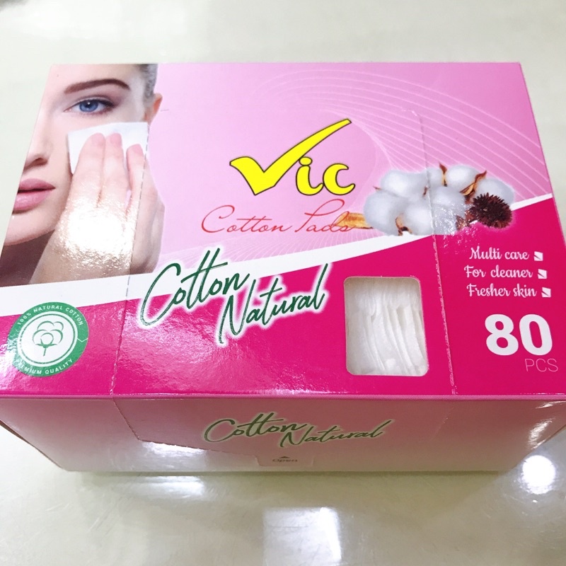 Bông tẩy trang Vic (80 miếng)