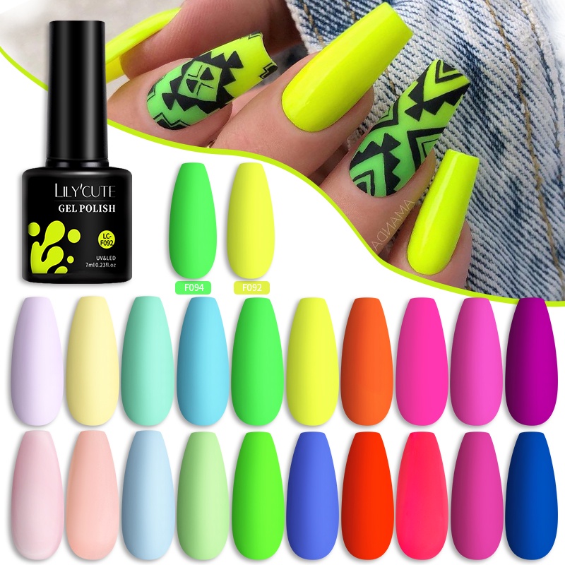 Gel Sơn Móng Tay Màu Neon Chuyên Dụng 7Ml