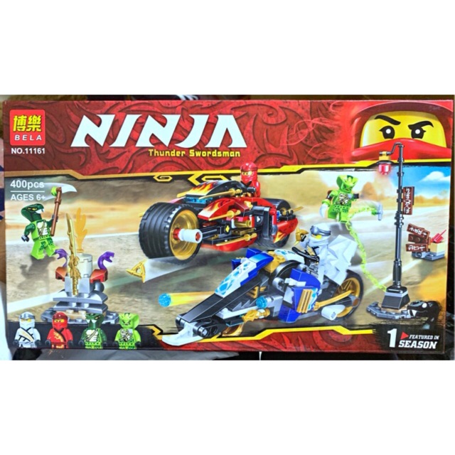 Đồ Chơi Lắp Ráp Ninjago Siêu Xe Máy Chiến Đấu 11161-400 mảnh