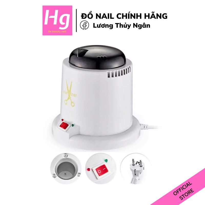 Máy Khử Trùng Nail, Máy Hấp Tiệt Trùng Dụng Cụ Kìm Làm Móng 220V Với 150g Hạt Khử Trùng