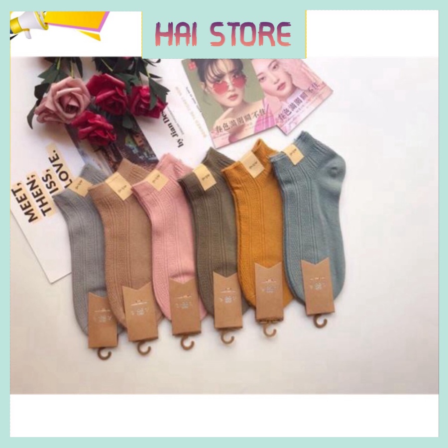 Set 10 Đôi Tất Len Gân Nữ Loại Mới Cao Cấp