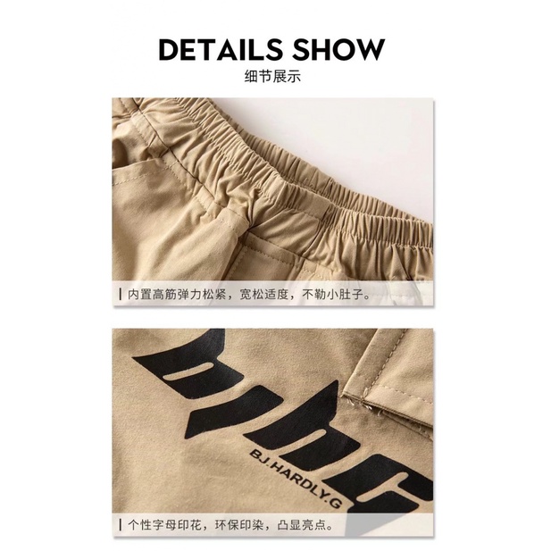 Quần Short Thời Trang Mùa Hè Phong Cách Mới Cho Bé Trai
