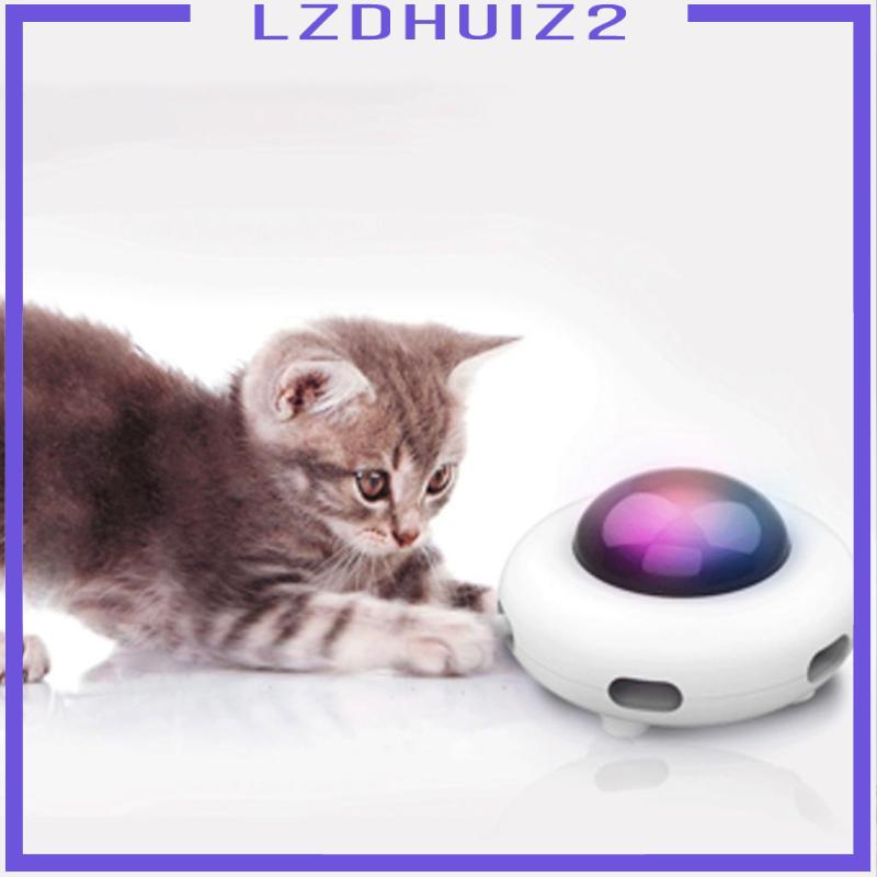 Đồ Chơi Đĩa Xoay Điện Tử Thông Minh Tương Tác Tự Động Vui Nhộn Cho Mèo Cưng