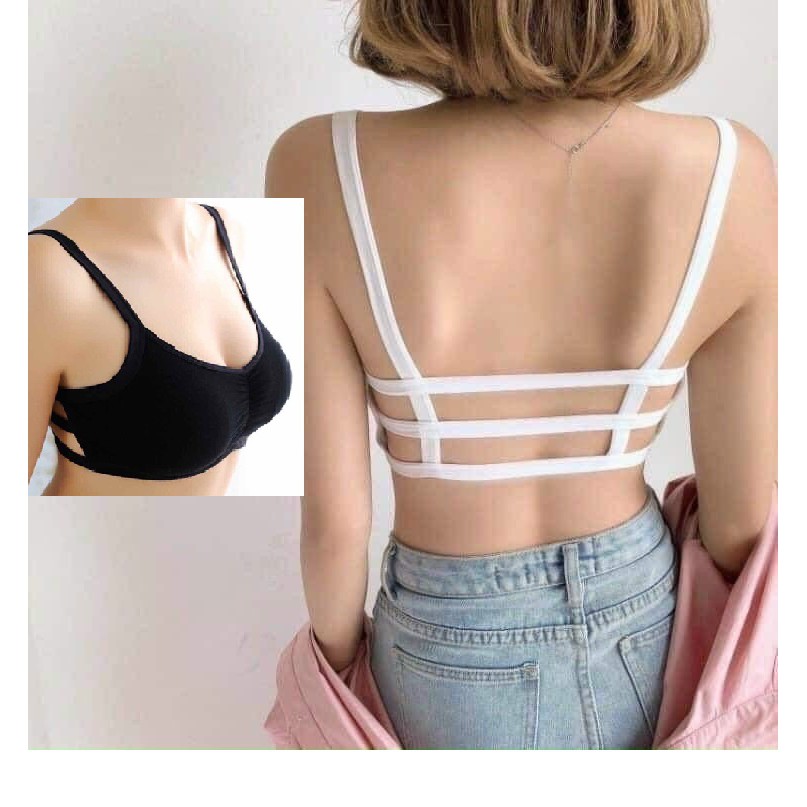 Áo bra học sinh, áo bra 3 dây không gọng ôm gọn chất thun mềm mại BRA03